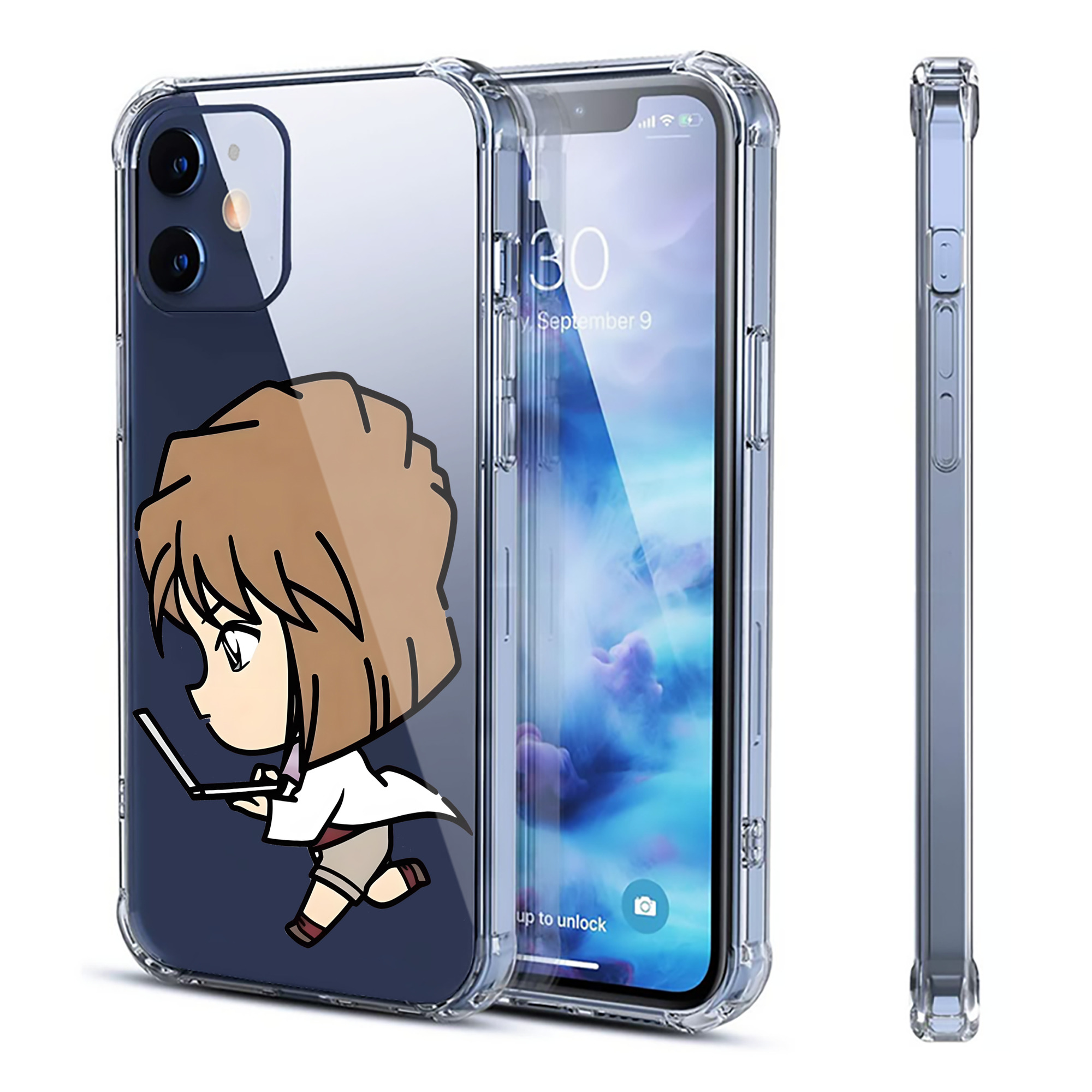 （画像用） 名探偵コナン 灰原 哀 はいばら あい Detective Conan Anita Hailey、Vi Graythorn Haibara Ai 【iPhone 12シリーズ対応】透明スマホケース（クリアソフトケース）